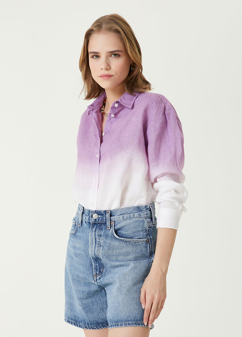 Beymen Club Gradient Linen Shirt Purple