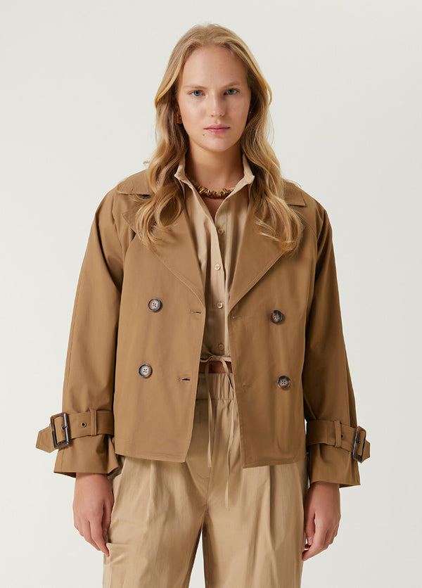 Beymen Club Double Breasted Coat Dark Beige