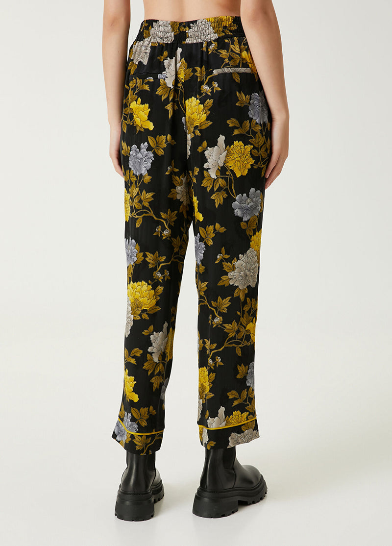 Beymen Club Patterned Trousers Black