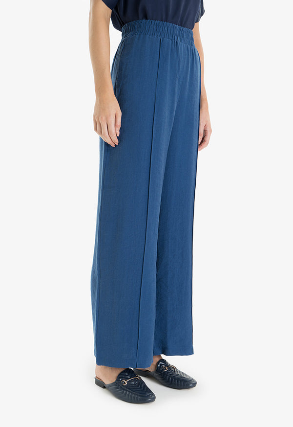 Choice Wide Leg Comfy Trouser Navy