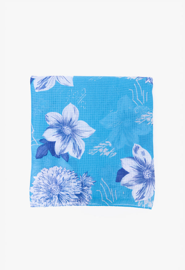 Choice Printed Scarf Blue