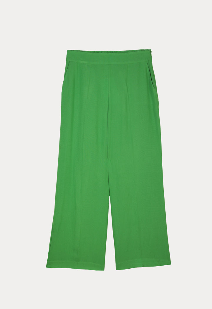 Choice Wide Leg Classic Trouser Green