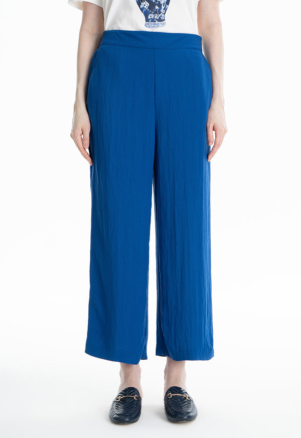 Choice Wide Leg Classic Trouser Indigo