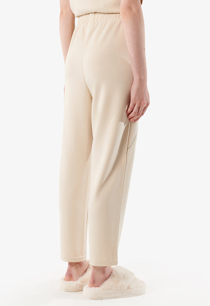 Choice Elasticated Waist Trousers Stone