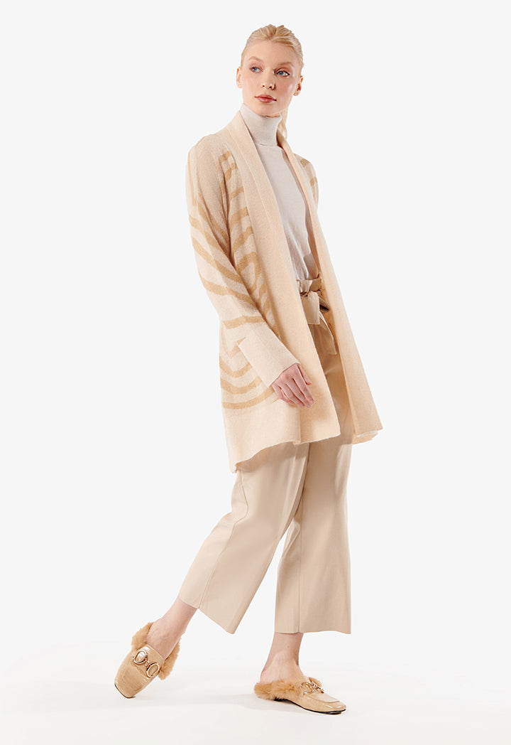 Choice Leather-Look Trousers Sand