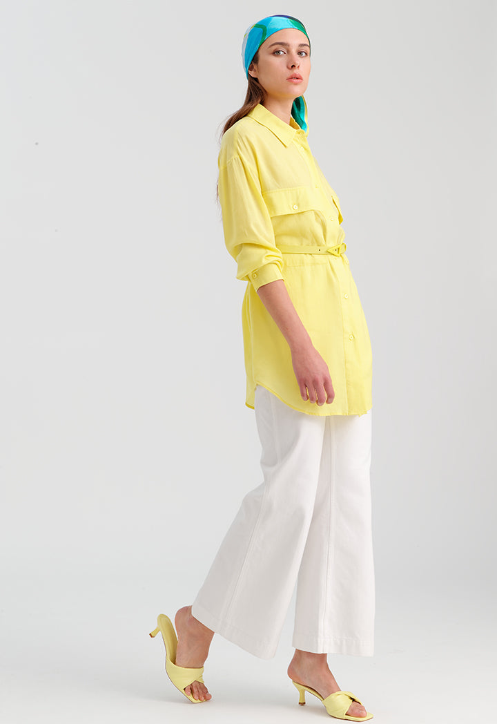 Choice Basic Double Shirt Lime-Yellow