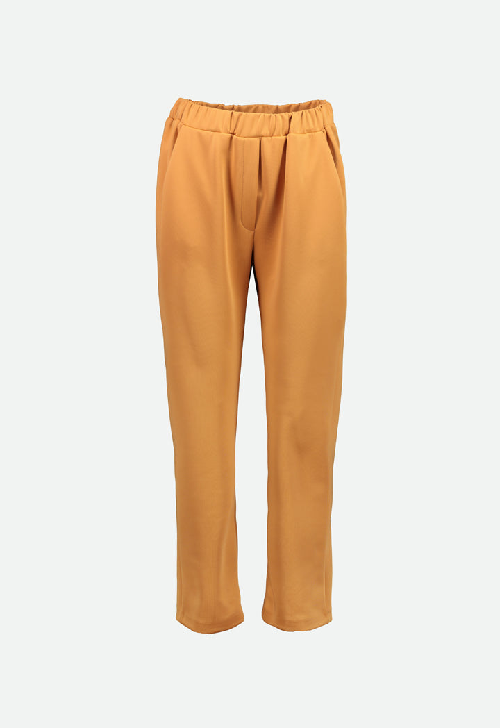 Choice Elastic Waist Pegged Trouser Canary Yellow