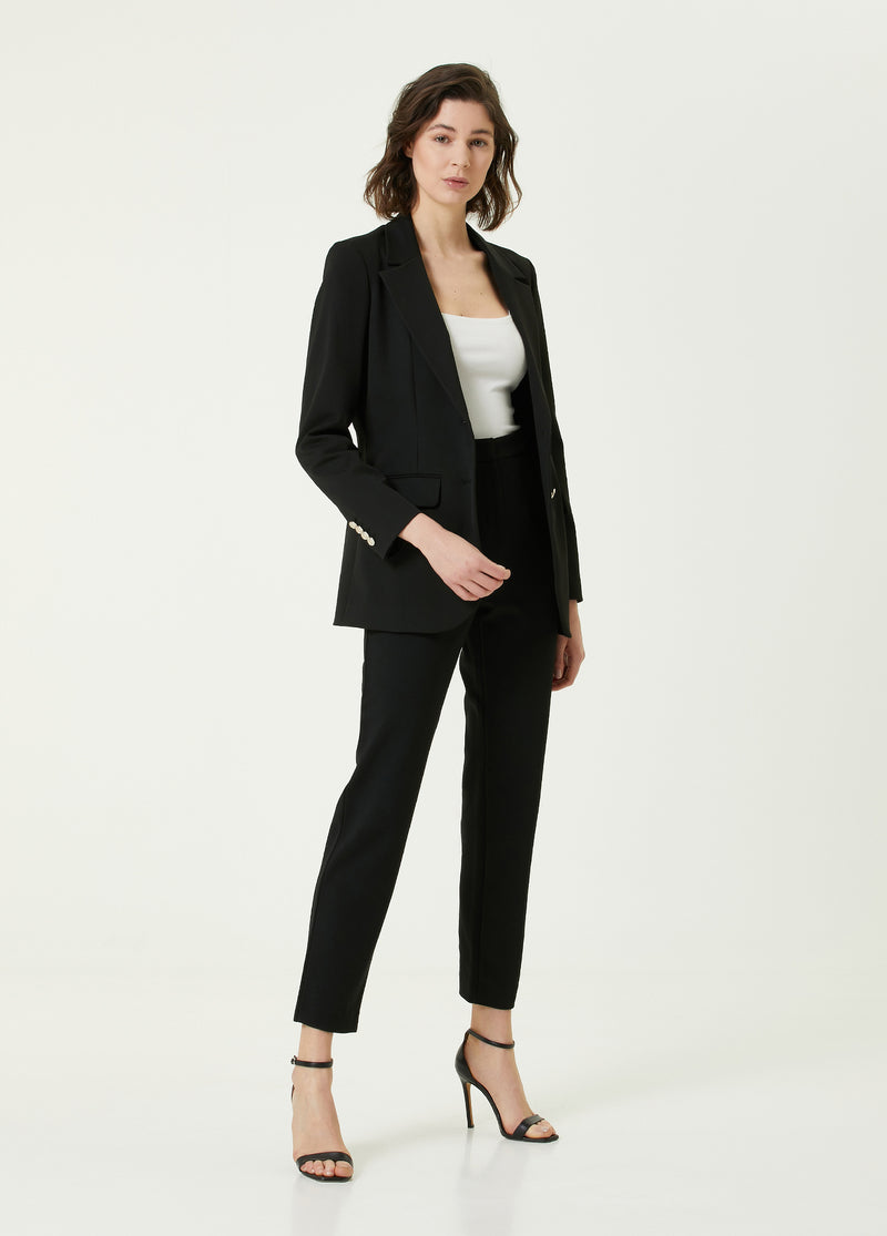 Beymen Collection Butterfly Collar Blazer Black