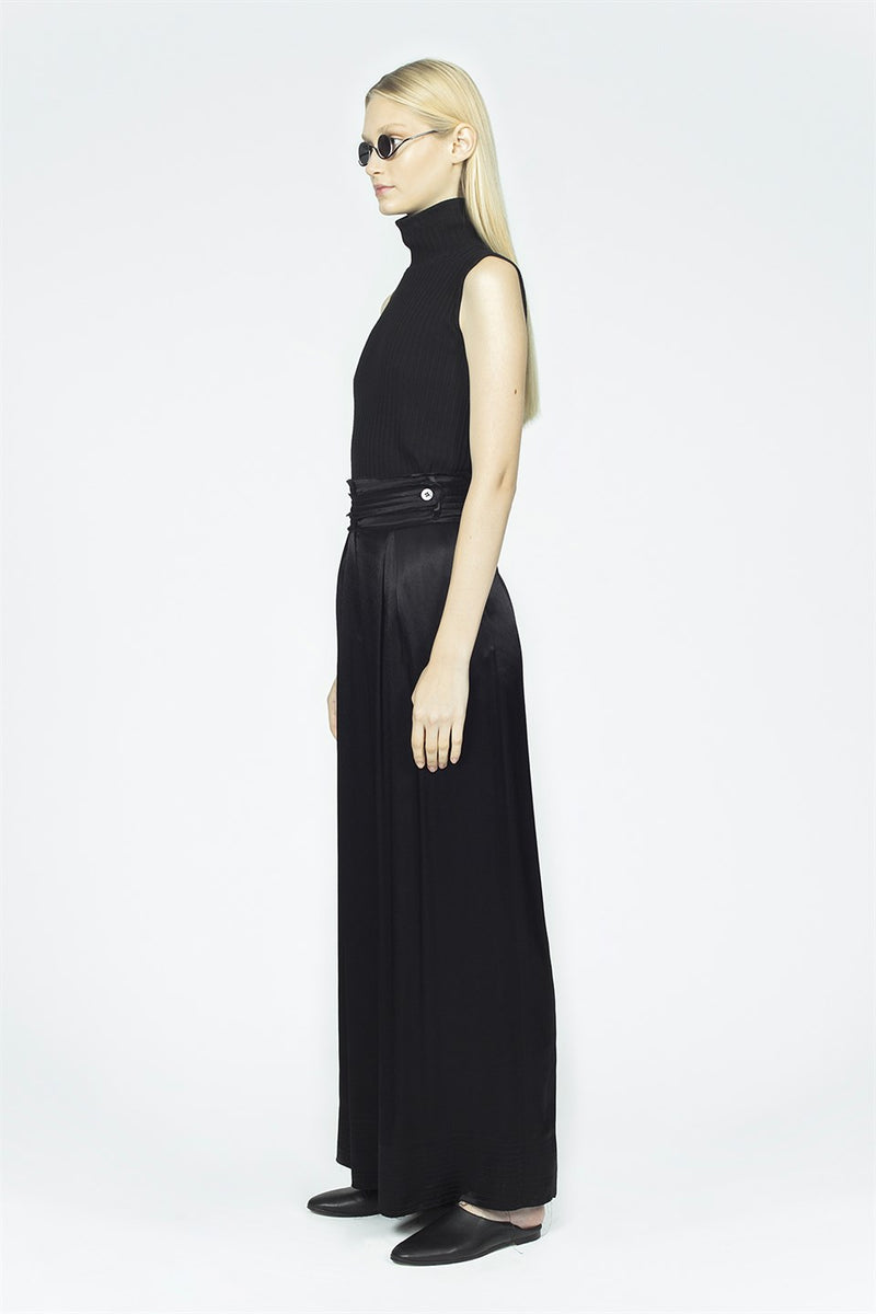 Nu High Waist Palazzo Trouser Black