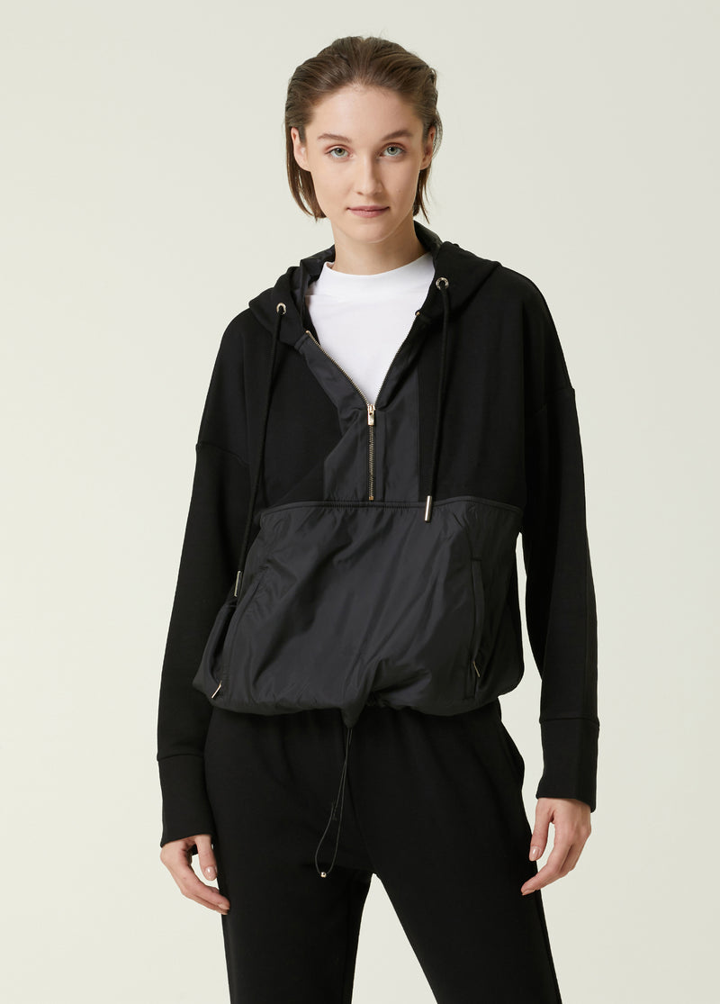 Beymen Collection Hooded Garnish Sweatshirt Black