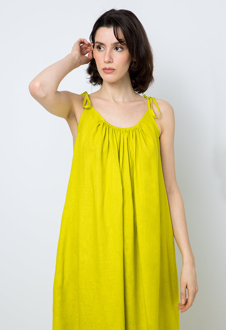 Choice Adjustable Strap Midi Dress Lime