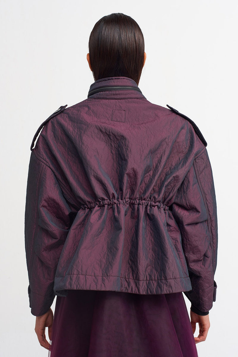 Nu Four-Pocket Jacket Plum