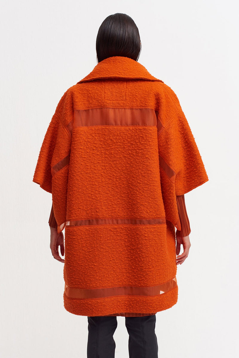 NU Button Accessory Coat Flame