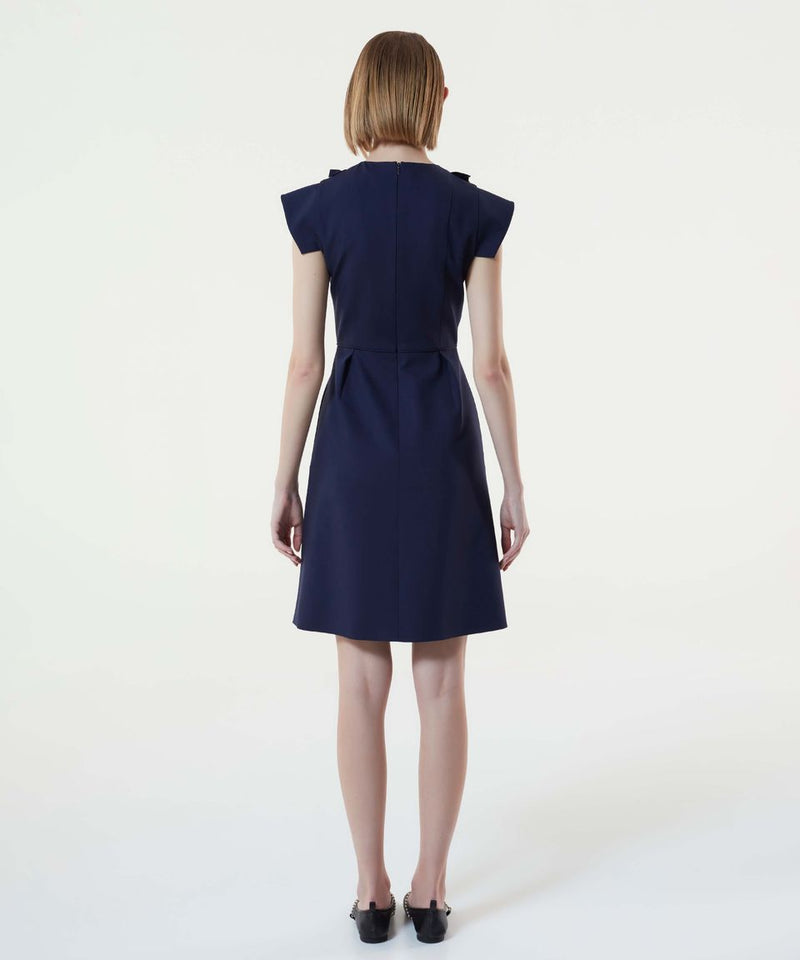 Machka Bow Detail Dress Navy