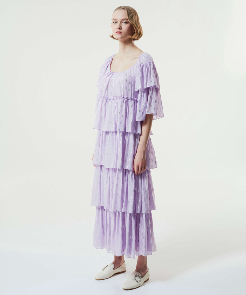 Machka Layered Maxi Dress Lilac