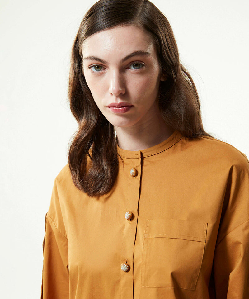 Machka Embroidered Detail Shirt Beige