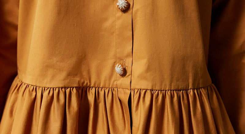 Machka Embroidered Detail Shirt Beige