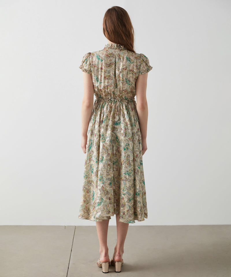 Machka Printed Adjustable Waist Dress L.Powder