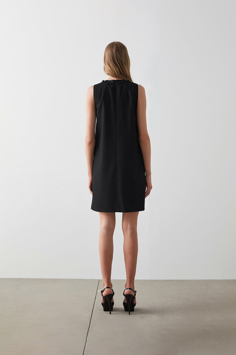 Machka Sleeveless Mini Dress Black