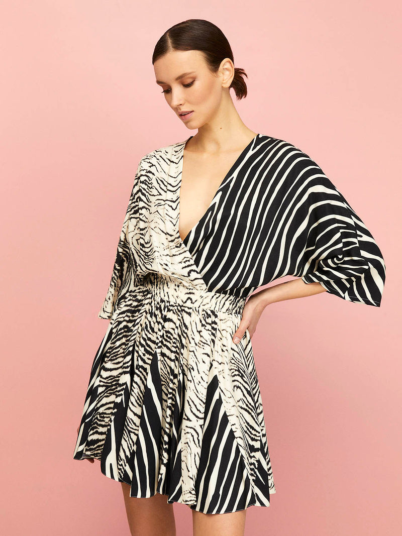 Nocturne Zebra Print Mini Dress Varyant