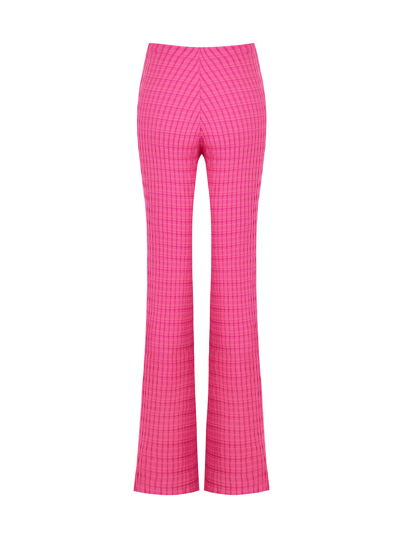 Nocturne High-Waisted Flare Pants Fuchsia