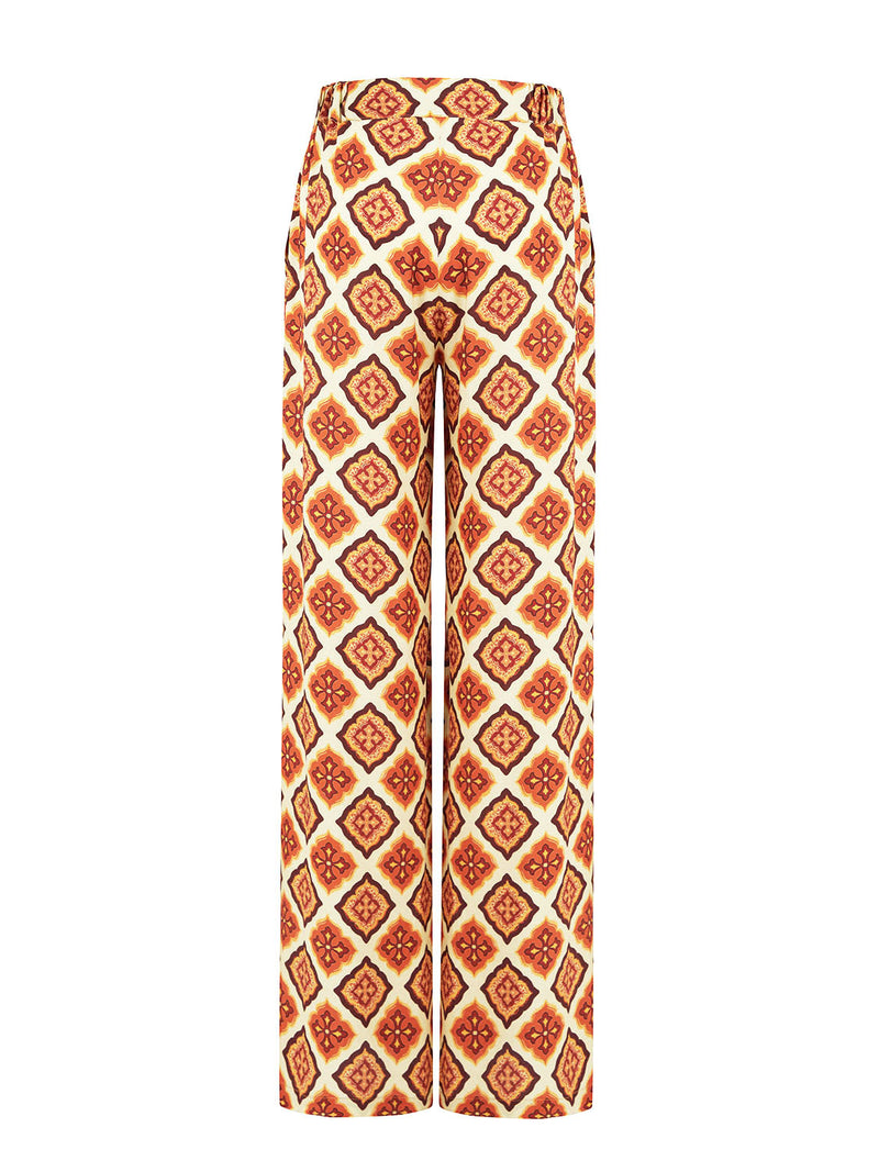 Nocturne Patterned Wide Leg Trouser Varyant