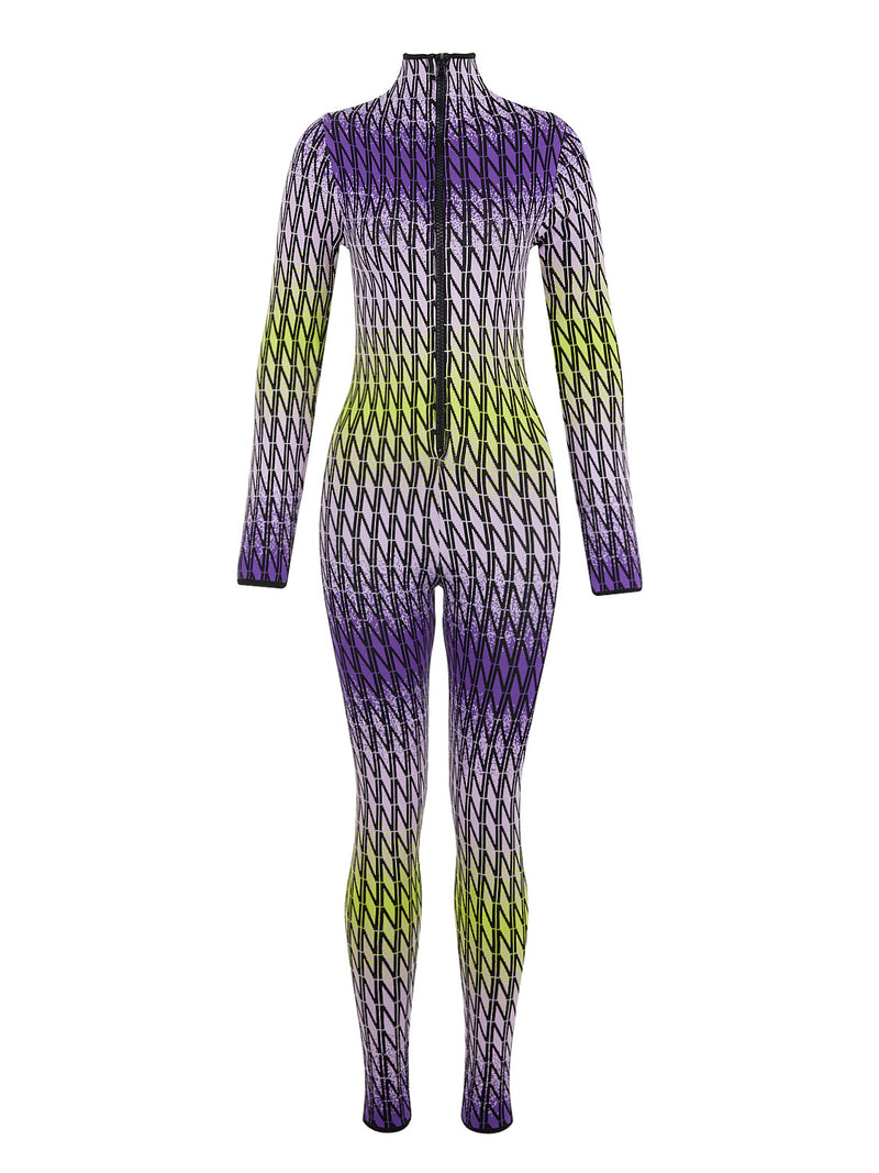 Nocturne Patterned Knitwear Jumpsuit Multi Color