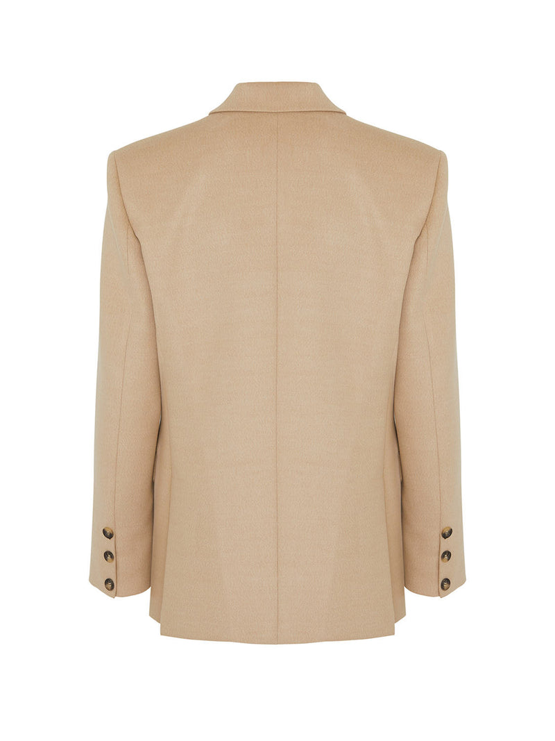 Nocturne Doubl-Breasted Blazer Beige