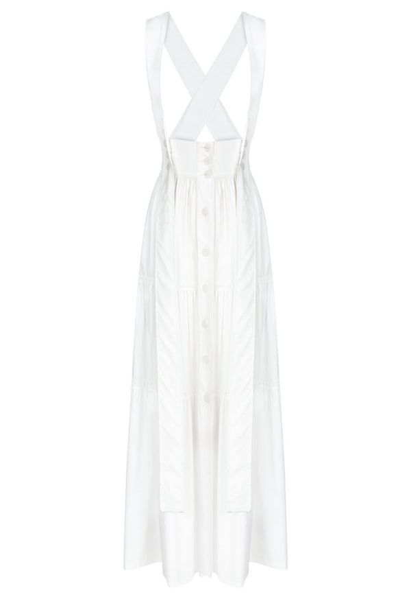 Nu Dress Cap N/Sl Off White - Wardrobe Fashion