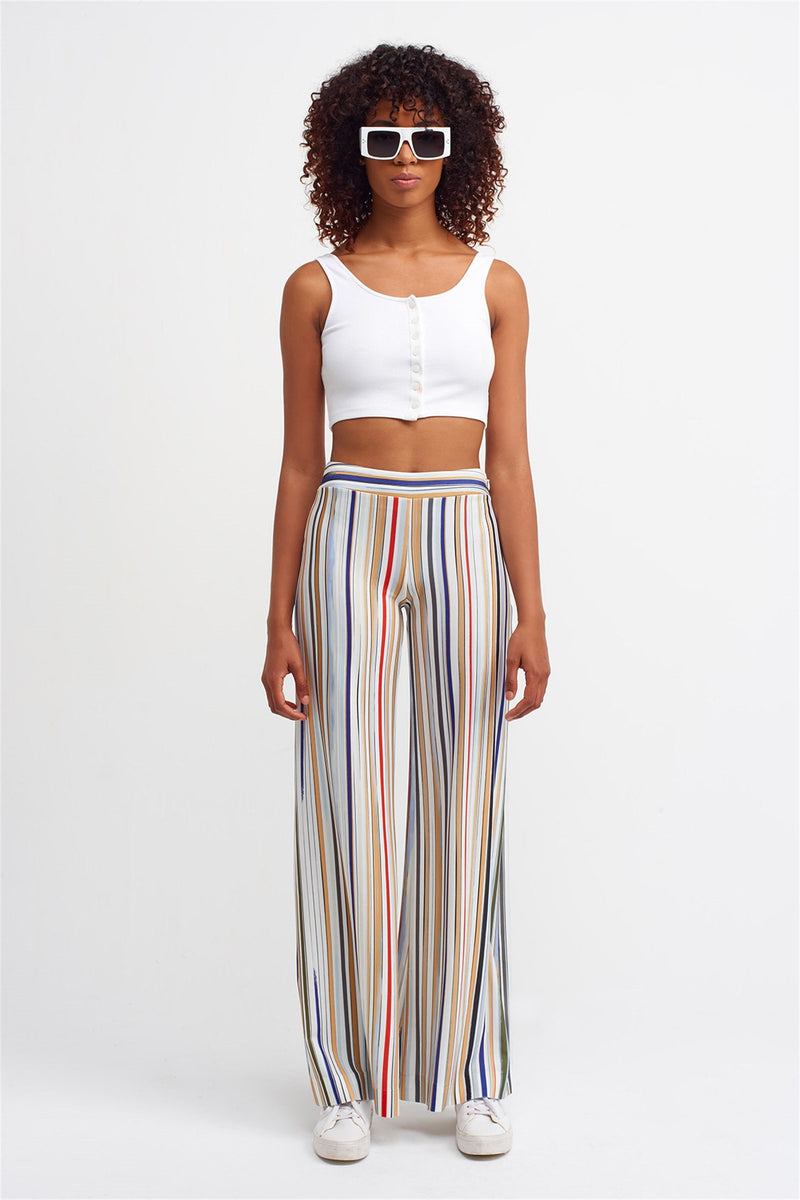 NU Striped Palazzo Trouser Multicolor