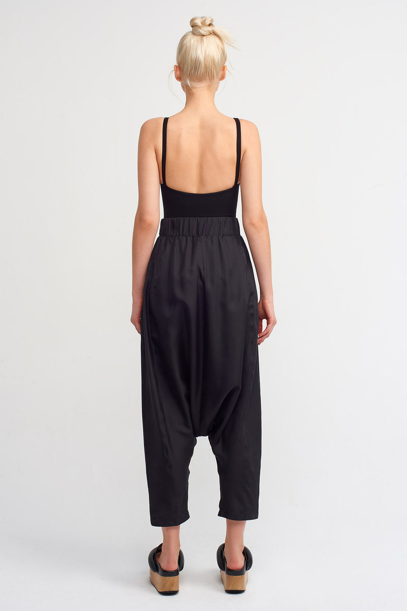 Nu Solid Harem Trouser Black