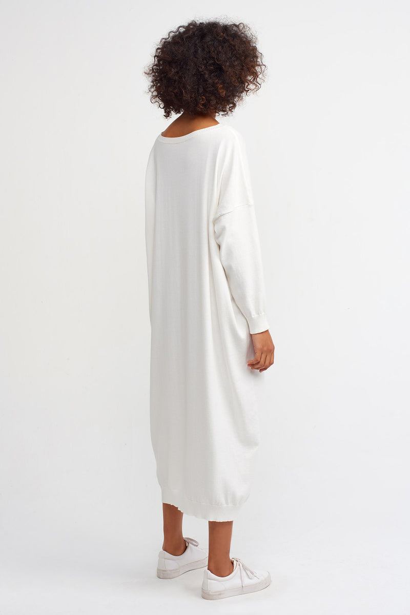 Nu Knit Maxi Dress Off White