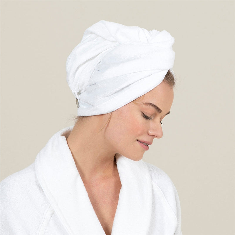 Chakra Bamboo Solid Hair Bonnet 25X63Cm White