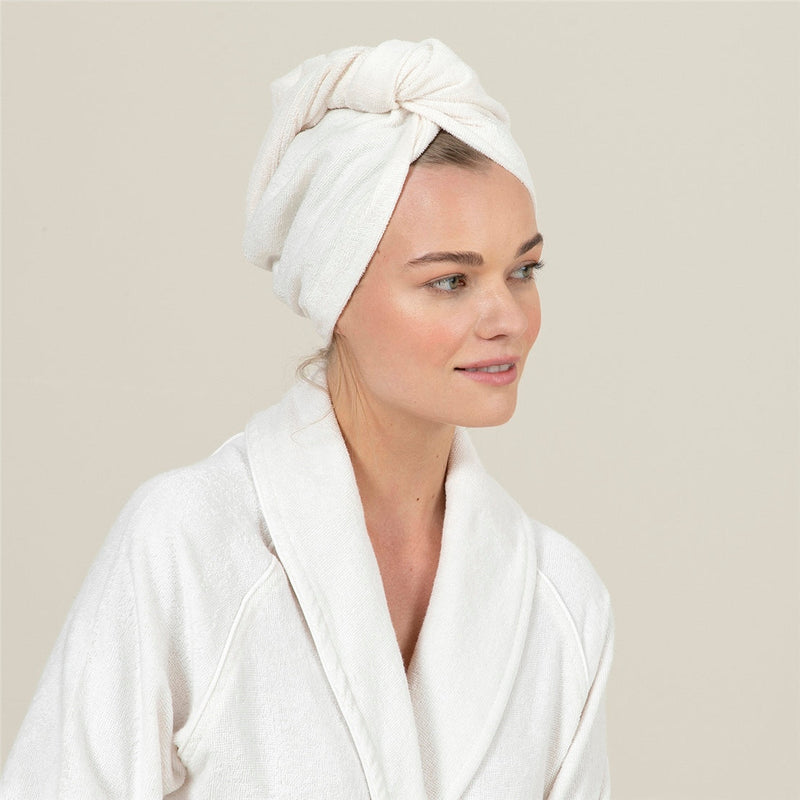 Chakra Bamboo Solid Hair Bonnet 25X63Cm White