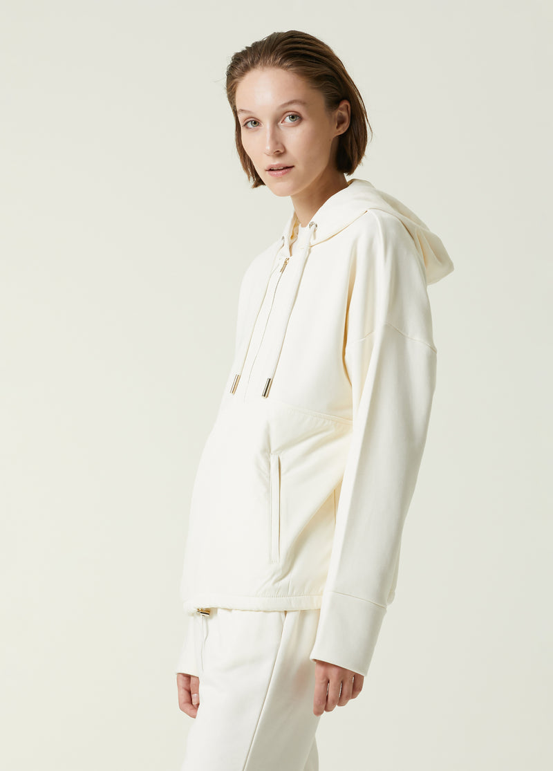 Beymen Collection Hooded Garni Detailed Sweatshirt White