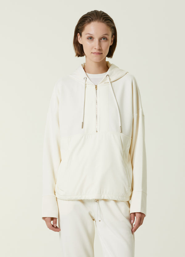 Beymen Collection Hooded Garni Detailed Sweatshirt White