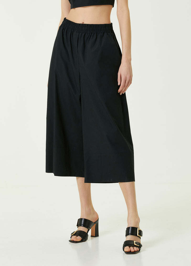 Beymen Collection Wide Leg Cropped Trouser Black