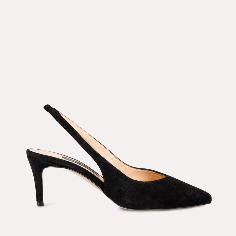 Neslihan Canpolat Leather Suede Rubber Stiletto Black